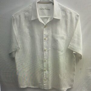 Tommy Bahama Men's Cream Short Sleeve Shirt